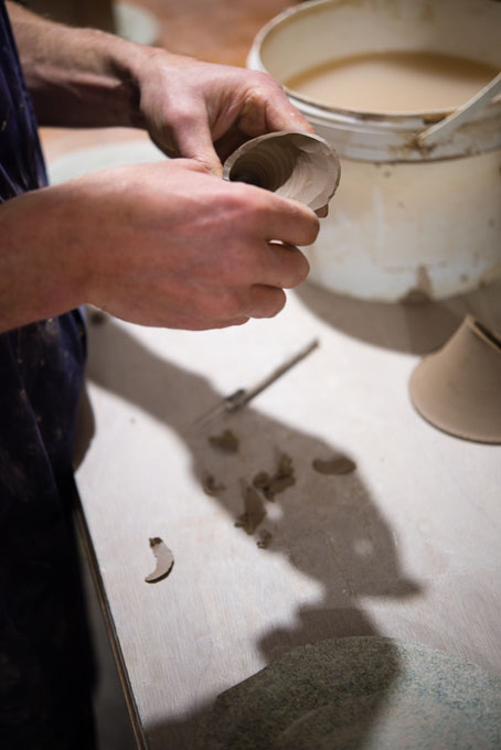 James and Tilla Waters in their workshop 2016